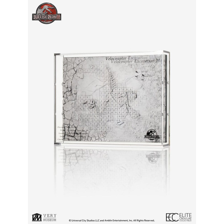 ECC Elite Creature Collectibles - Jurassic Park 3 Velociraptor Excavation Map
