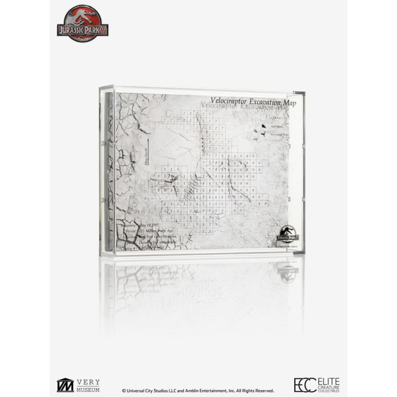 ECC Elite Creature Collectibles - Jurassic Park 3 Velociraptor Excavation Map