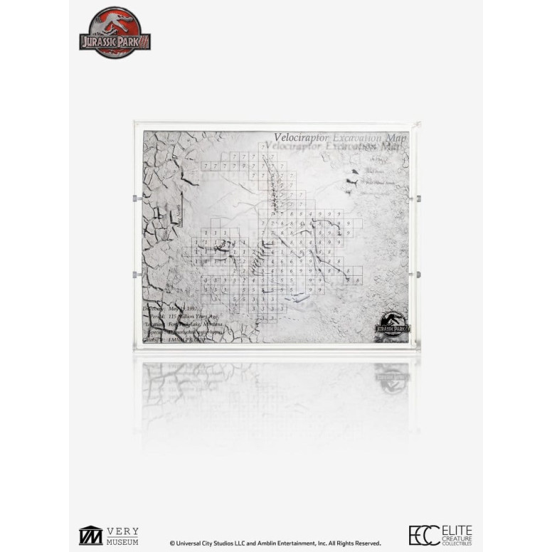 ECC Elite Creature Collectibles - Jurassic Park 3 Velociraptor Excavation Map