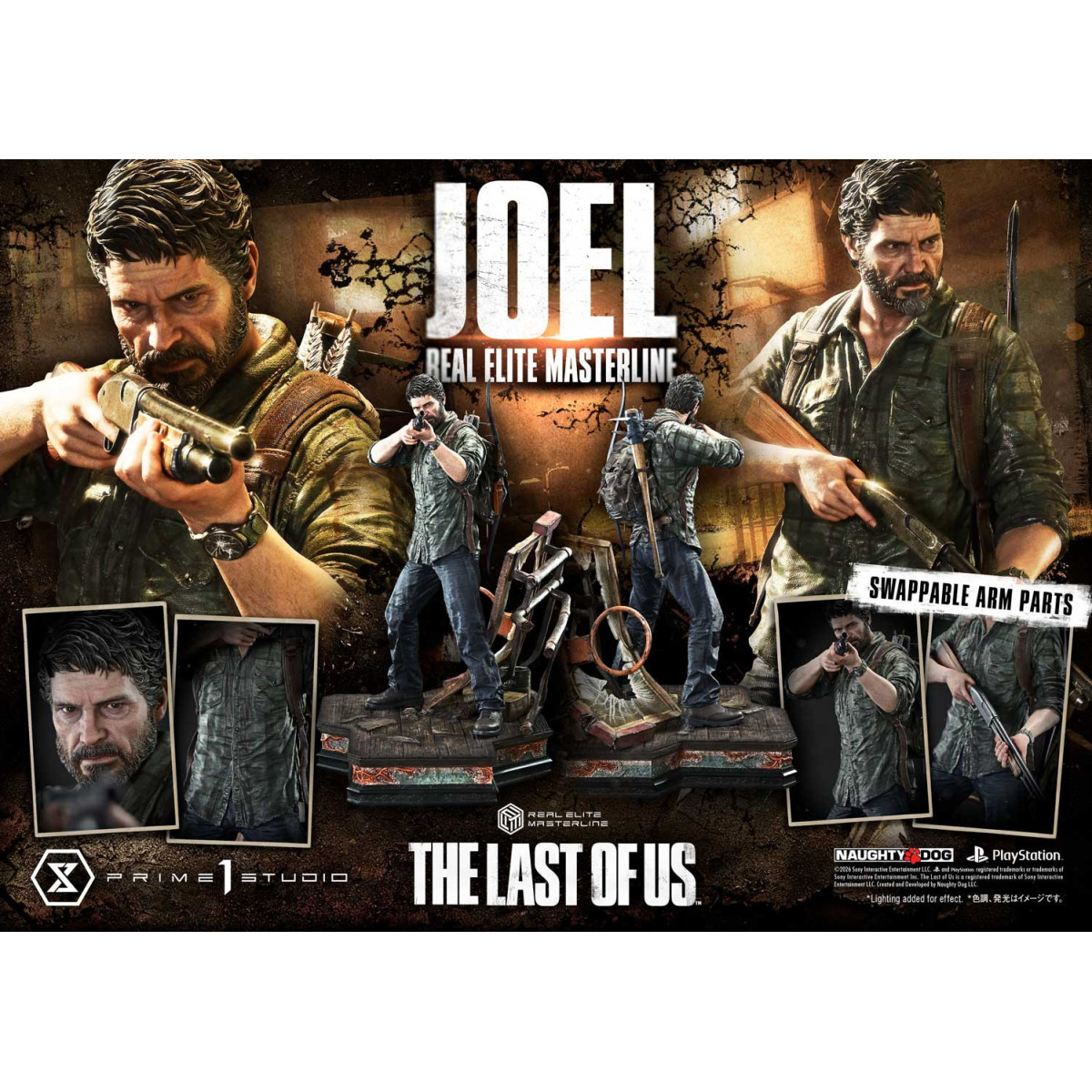 Prime 1 - Joel (The The Last of Us Part I) 1/4 Real Elite Masterline Bonus Version
