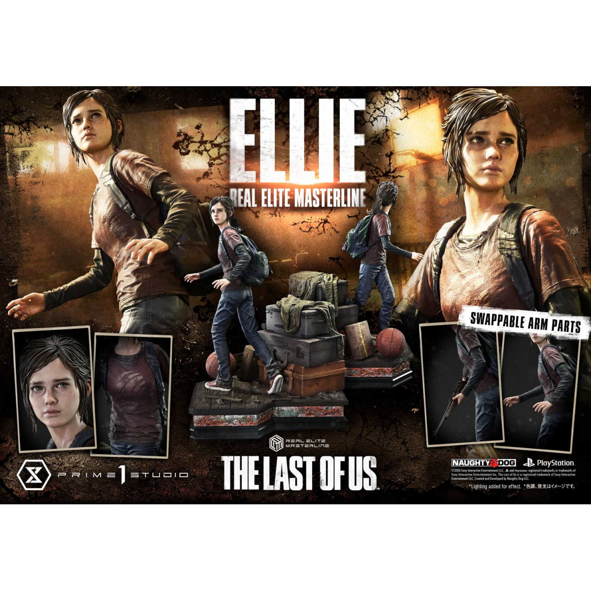 Prime 1 - Ellie (The The Last of Us Part I) 1/4 Real Elite Masterline Bonus Version