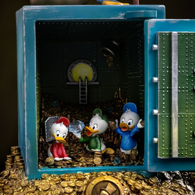 Iron Studios - Disney Uncle Scrooge McDuck and Nephews Deluxe Art Scale 1/10 - Duck Tales