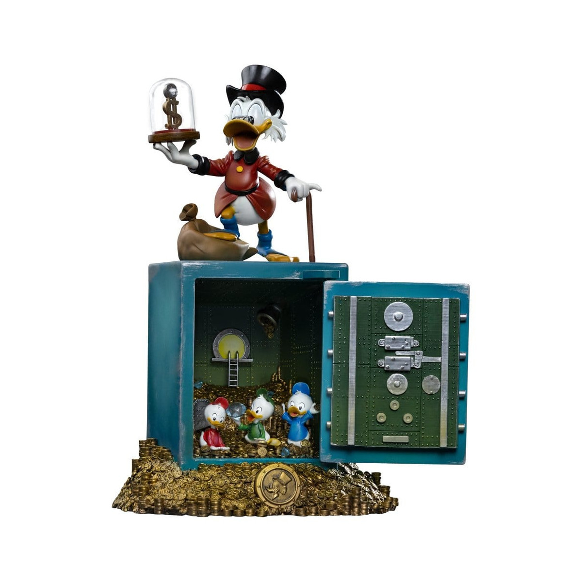 Iron Studios - Disney Uncle Scrooge McDuck and Nephews Deluxe Art Scale 1/10 - Duck Tales