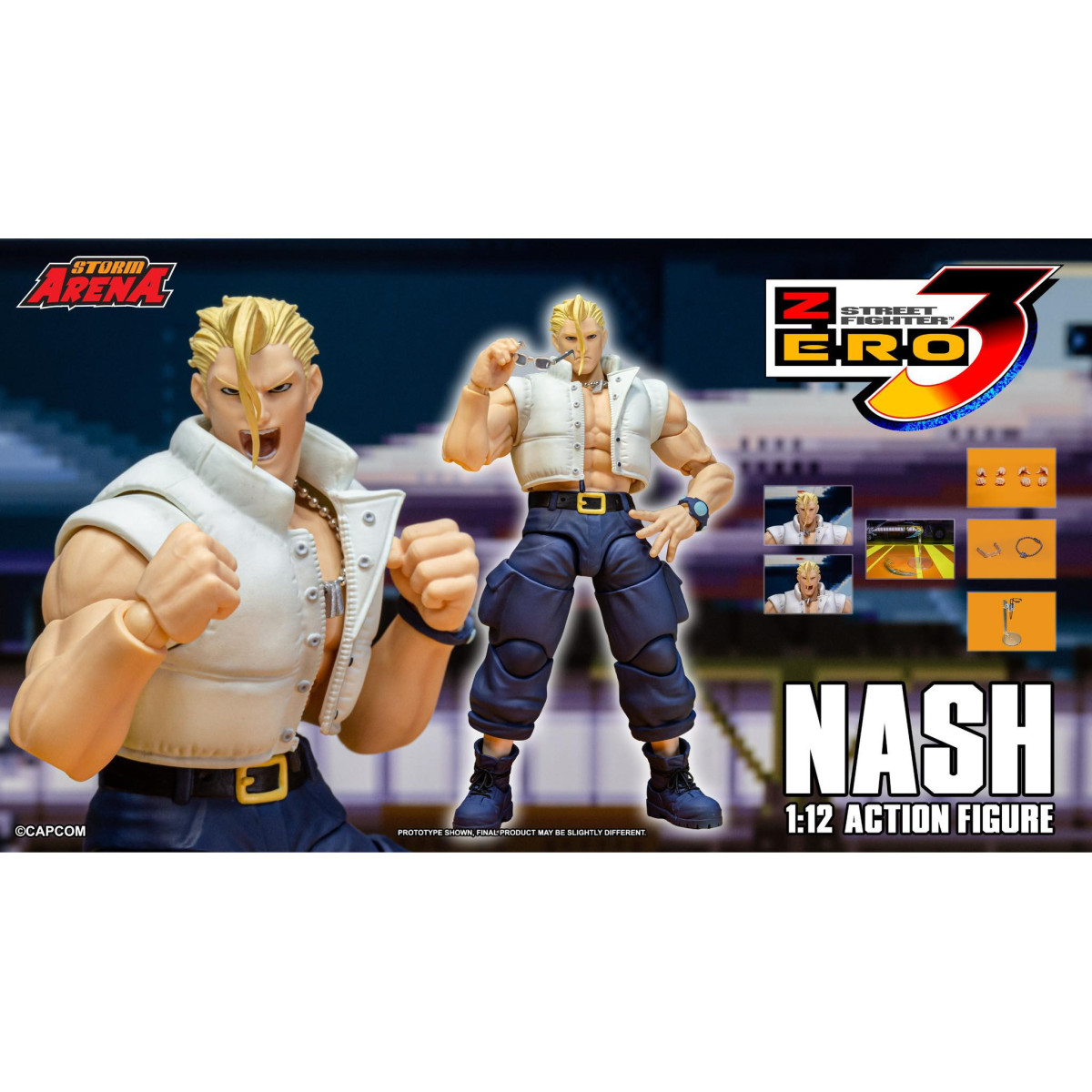 Storm Collectibles - NASH (Charlie) Hong Kong Comic Con Exclusive 2026 - Street Fighter Alpha Storm Arena 1/12