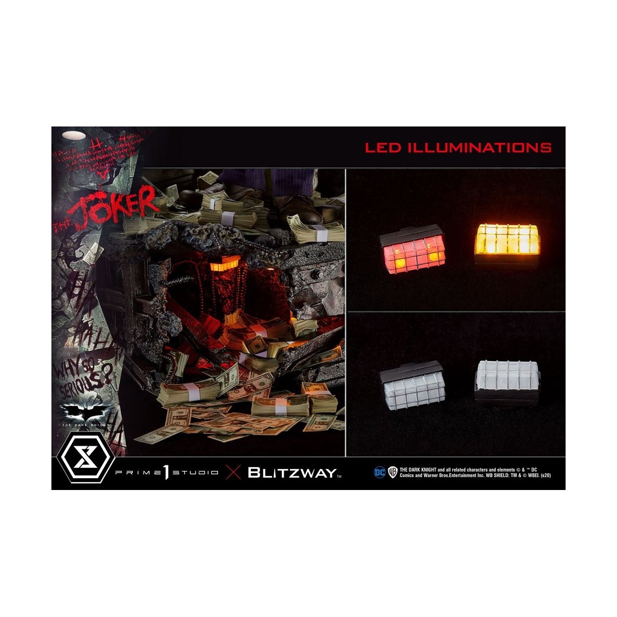 Prime 1 Studio - The Joker - The Dark Knight - Bonus Ver. 1/3