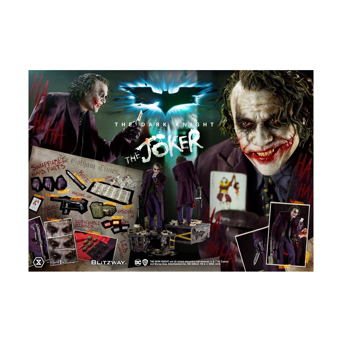 Prime 1 Studio - The Joker - The Dark Knight - Bonus Ver. 1/3