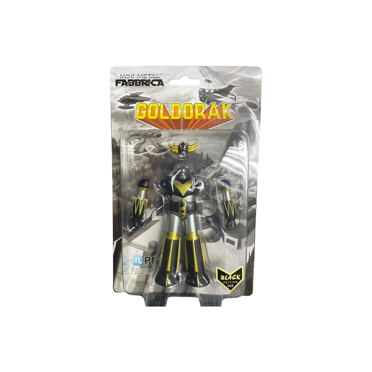 HL Pro - Grendizer Mini Metal Fabbrica Black & Gold Exclusive Figurine-Collector - Ufo Robot Grendizer