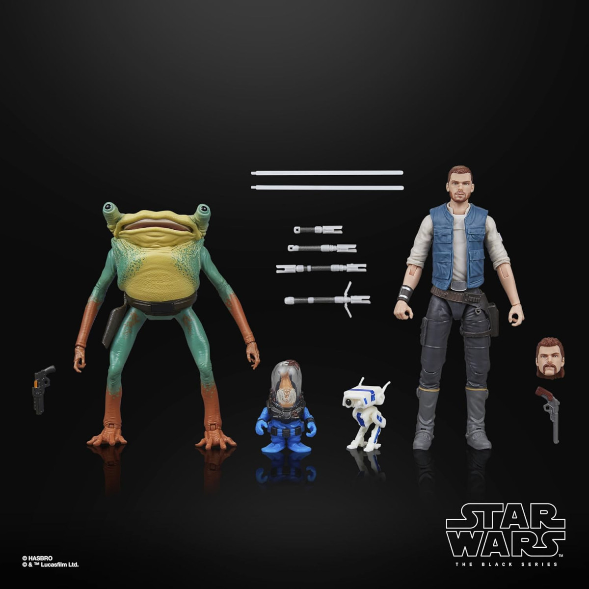 Star Wars Black Series - Jedi Survivor Pack - Cal Kestis, BD-1, Turgle & Skoova Stev