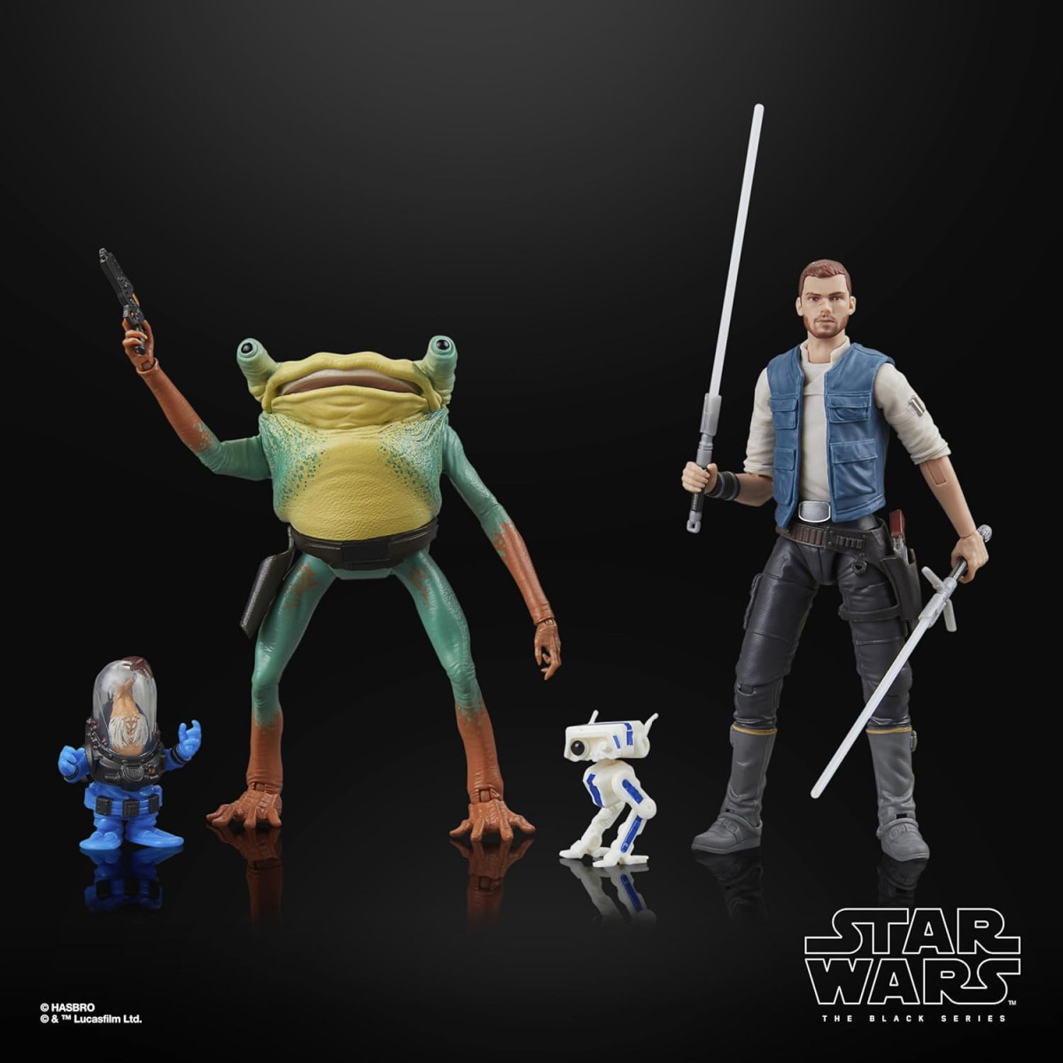 Star Wars Black Series - Jedi Survivor Pack - Cal Kestis, BD-1, Turgle & Skoova Stev