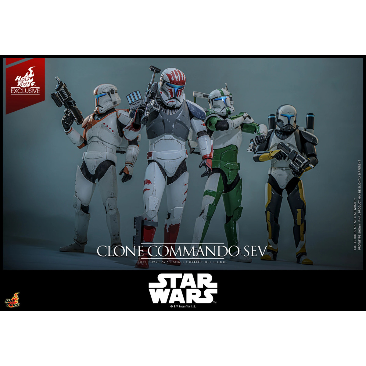 Hot Toys Star Wars - Clone Commando Sev - The Clone Wars 1/6 Hot Toys Exclusive