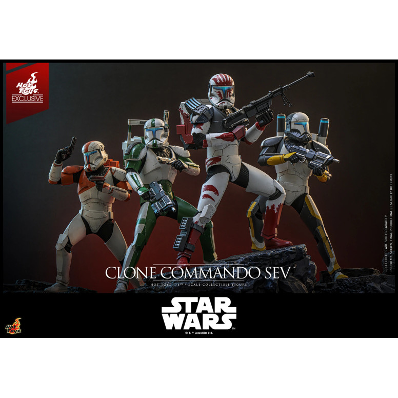 Hot Toys Star Wars - Clone Commando Sev - The Clone Wars 1/6 Hot Toys Exclusive