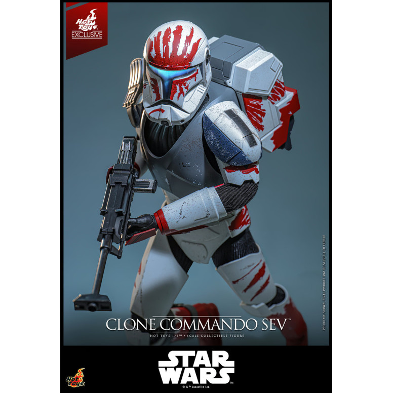 Hot Toys Star Wars - Clone Commando Sev - The Clone Wars 1/6 Hot Toys Exclusive