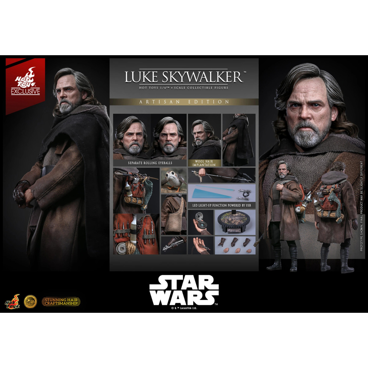 Hot Toys Star Wars - Luke Skywalker (Artisan Editon) MMS 1/6 - The Last Jedi Hot Toys Exclusive