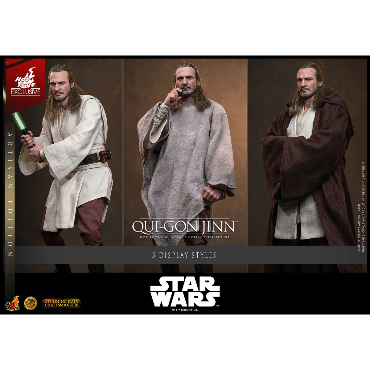 Hot Toys Star Wars The Phantom Menace - Qui-Gon Jinn (Artisan Edition) 1/6 MMS881