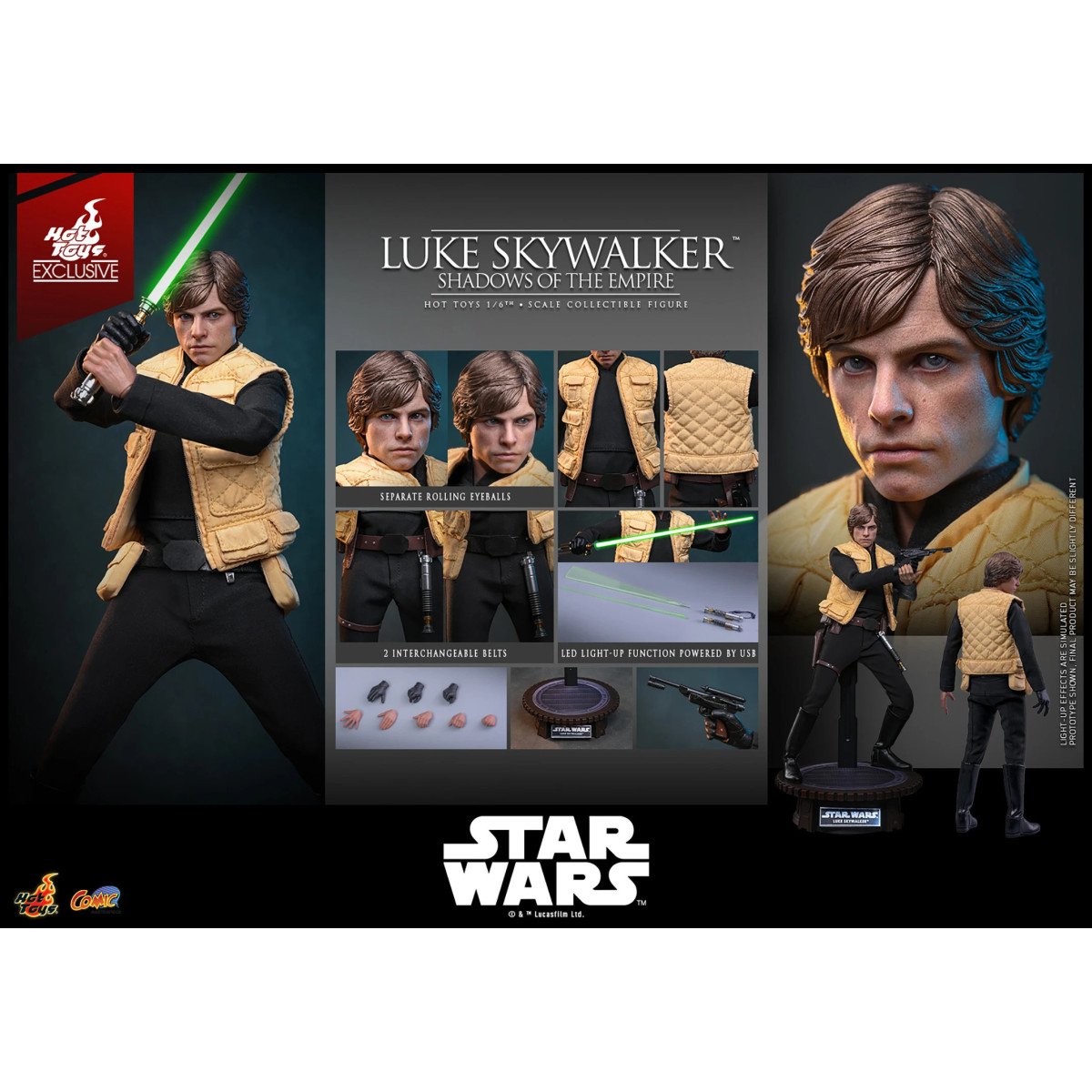 Hot Toys Star Wars - Luke Skywalker (Shadows of the Empire) 1/6 - Hot Toys Exclusive