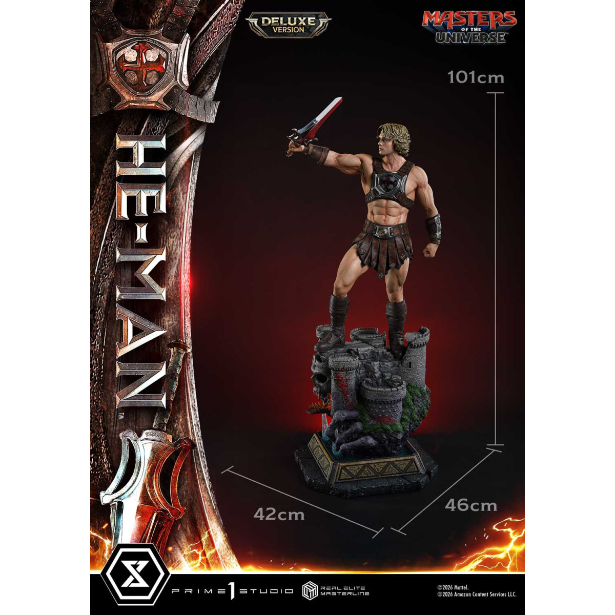 Prime 1 Studio - He-Man Deluxe Bonus Version - Masters of the Universe (2026) Real Elite Masterline 1/3