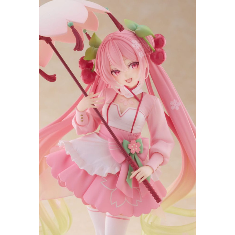 Taito AMP Fig - Hatsune Miku - SAKURA MIKU LANTERN VER. Figure