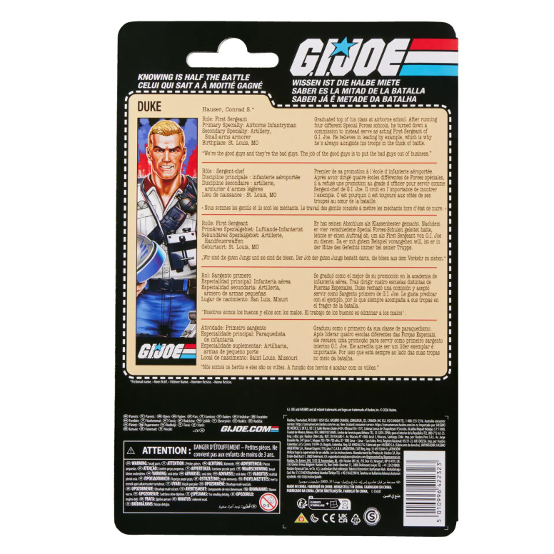 Hasbro G.I.JOE Classified Series - USA Duke Retro Carded