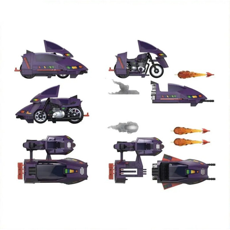The loyal subjects - M.A.S.K. Wave 2 - Sly Rax with Pirhana SSC (Stealth Submarine Cycle)