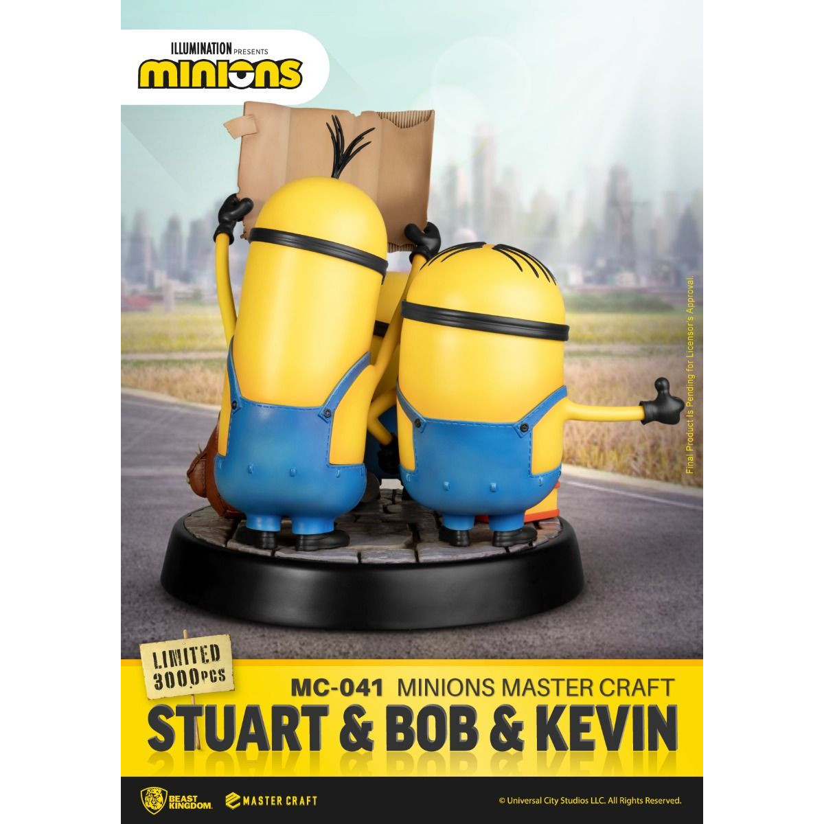 Beast Kingdom Lighting - Master Craft Stuart & Bob & Kevin - Minions