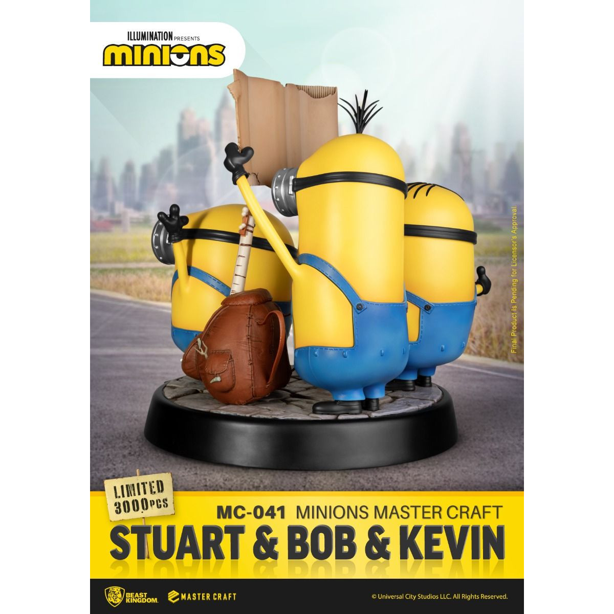 Beast Kingdom Lighting - Master Craft Stuart & Bob & Kevin - Minions