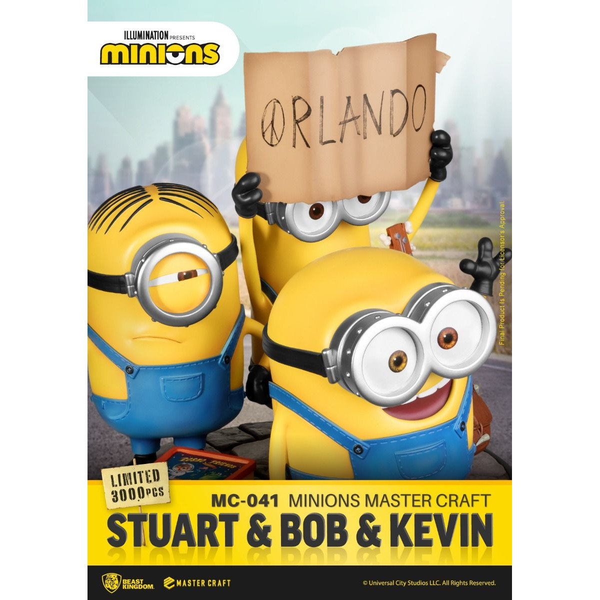 Beast Kingdom Lighting - Master Craft Stuart & Bob & Kevin - Minions