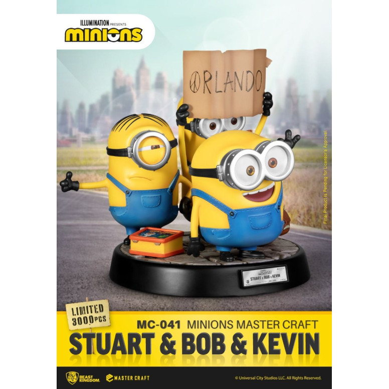 Beast Kingdom Lighting - Master Craft Stuart & Bob & Kevin - Minions