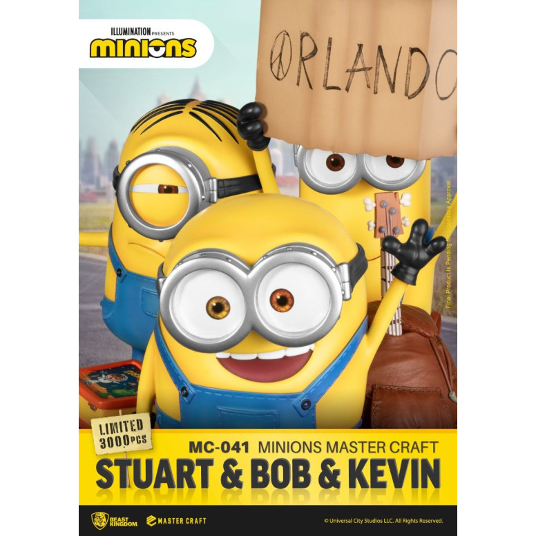 Beast Kingdom Lighting - Master Craft Stuart & Bob & Kevin - Minions
