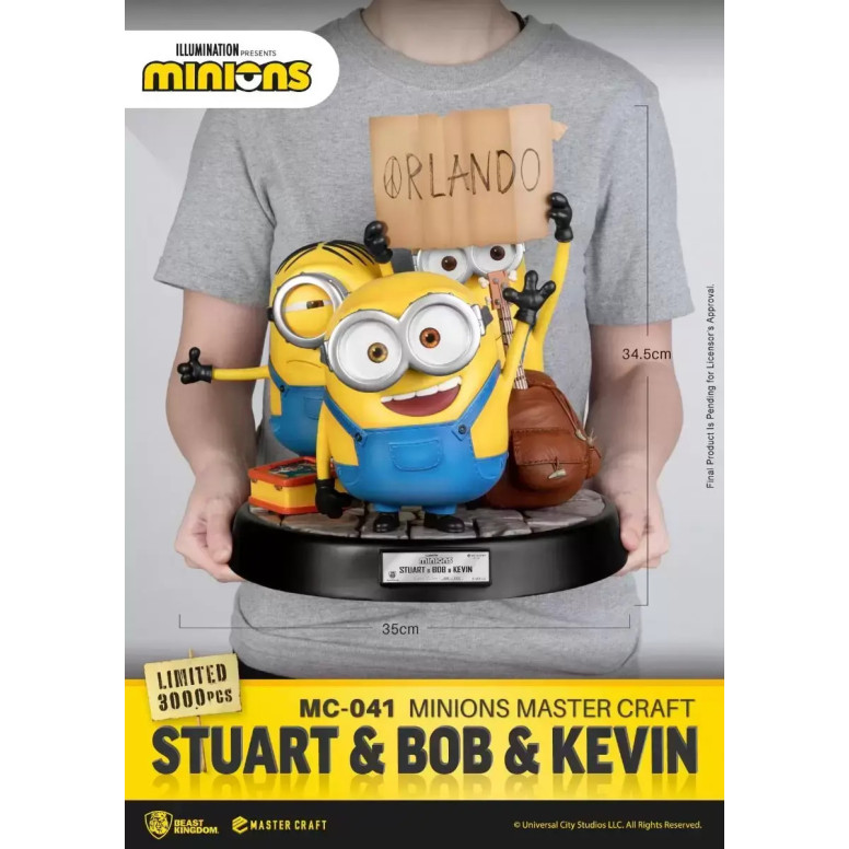 Beast Kingdom Lighting - Master Craft Stuart & Bob & Kevin - Minions