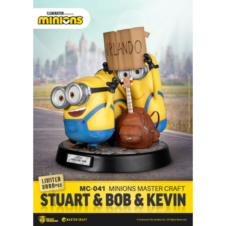 Beast Kingdom Lighting - Master Craft Stuart & Bob & Kevin - Minions
