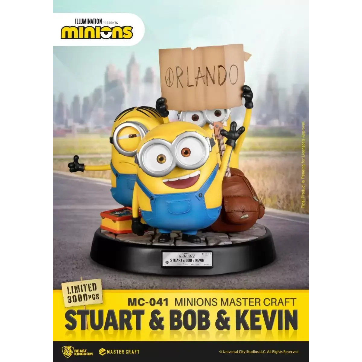 Beast Kingdom Lighting - Master Craft Stuart & Bob & Kevin - Minions