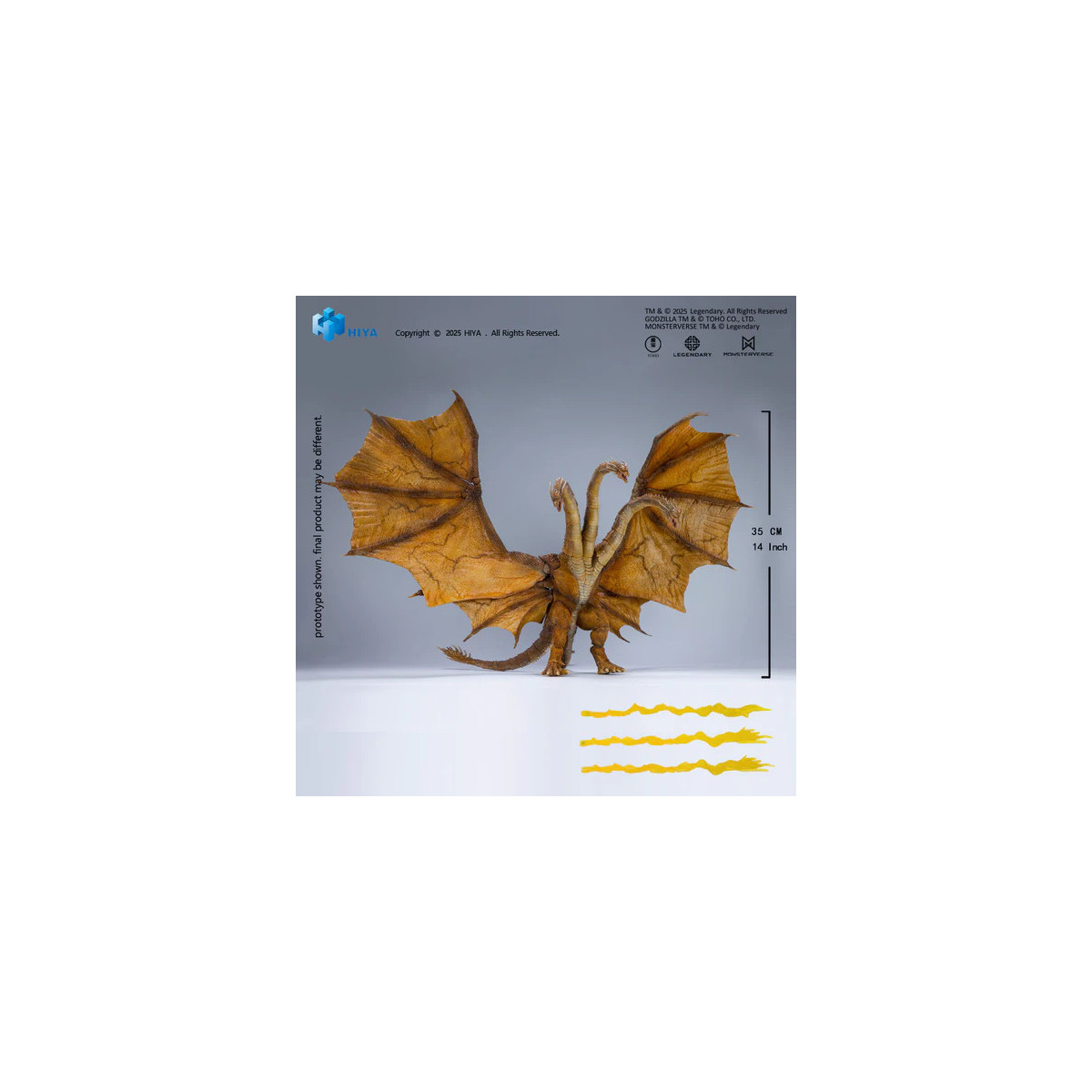 HIYA TOYS - Exquisite Basic Series 1/12 - King Ghidorah 2.0 - Godzilla King of the Monsters (2019)