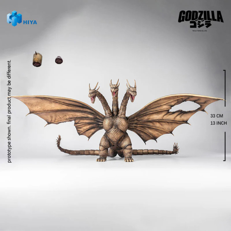 HIYA TOYS - Exquisite Basic Series 1/12 - KING GHIDORAH BATTLE DAMAGED Version - * Godzilla * vs. King Ghidorah (1991)