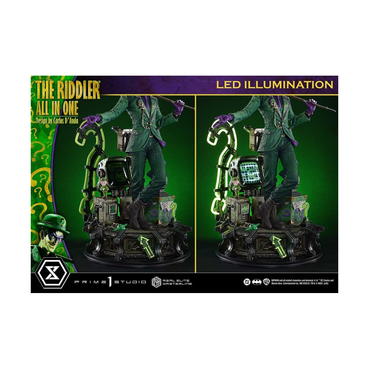 Prime 1 Studio - The Riddler All-in-One (Designed by Carlos D'Anda) - Real Elite Masterline Series 1/3