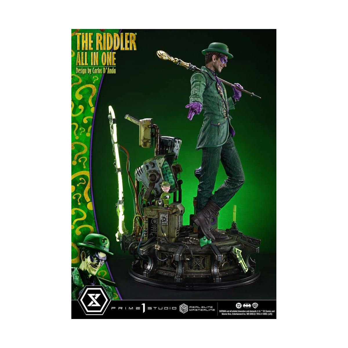 Prime 1 Studio - The Riddler All-in-One (Designed by Carlos D'Anda) - Real Elite Masterline Series 1/3