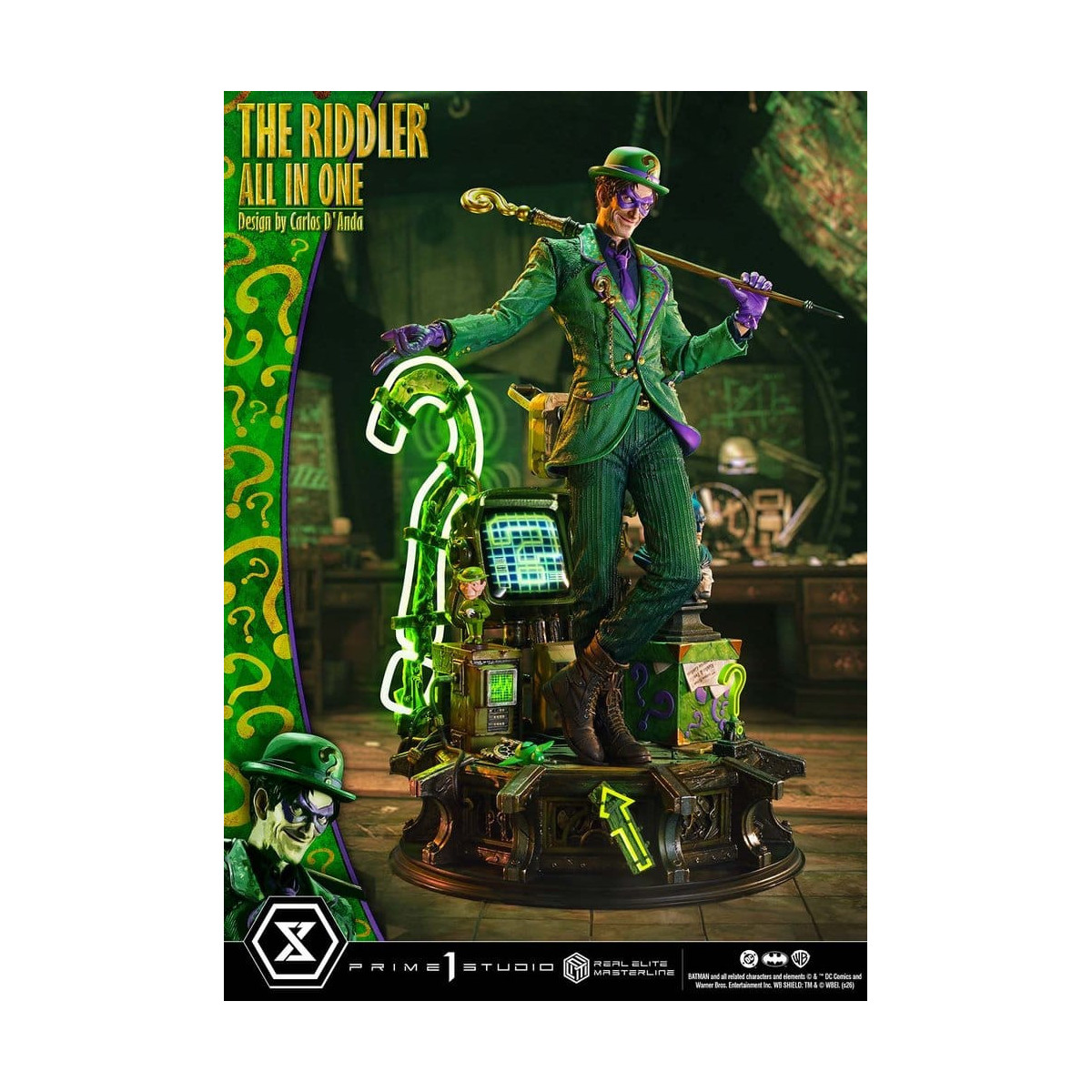 Prime 1 Studio - The Riddler All-in-One (Designed by Carlos D'Anda) - Real Elite Masterline Series 1/3