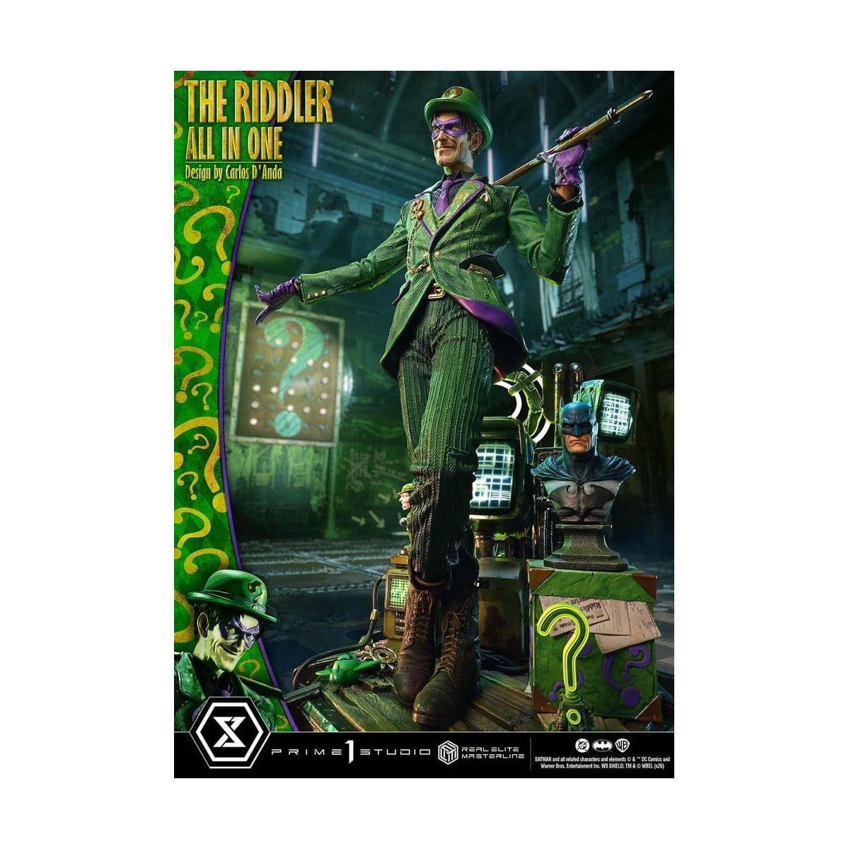 Prime 1 Studio - The Riddler All-in-One (Designed by Carlos D'Anda) - Real Elite Masterline Series 1/3