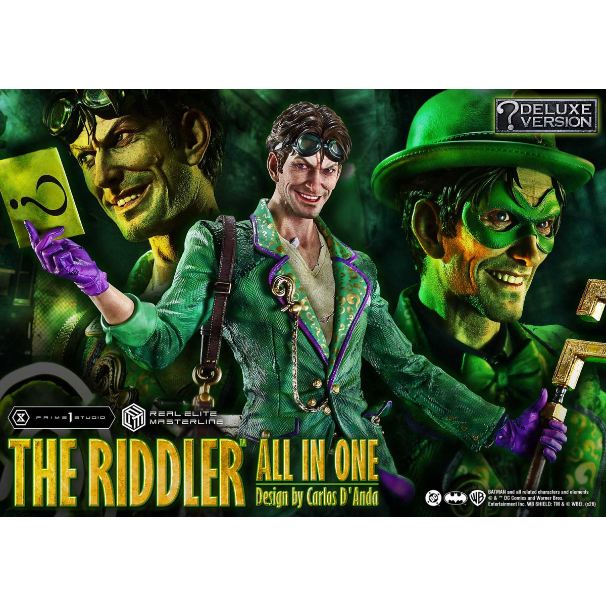 Prime 1 Studio - The Riddler All-in-One (Designed by Carlos D'Anda) DX Bonus Version - Real Elite Masterline Series 1/3