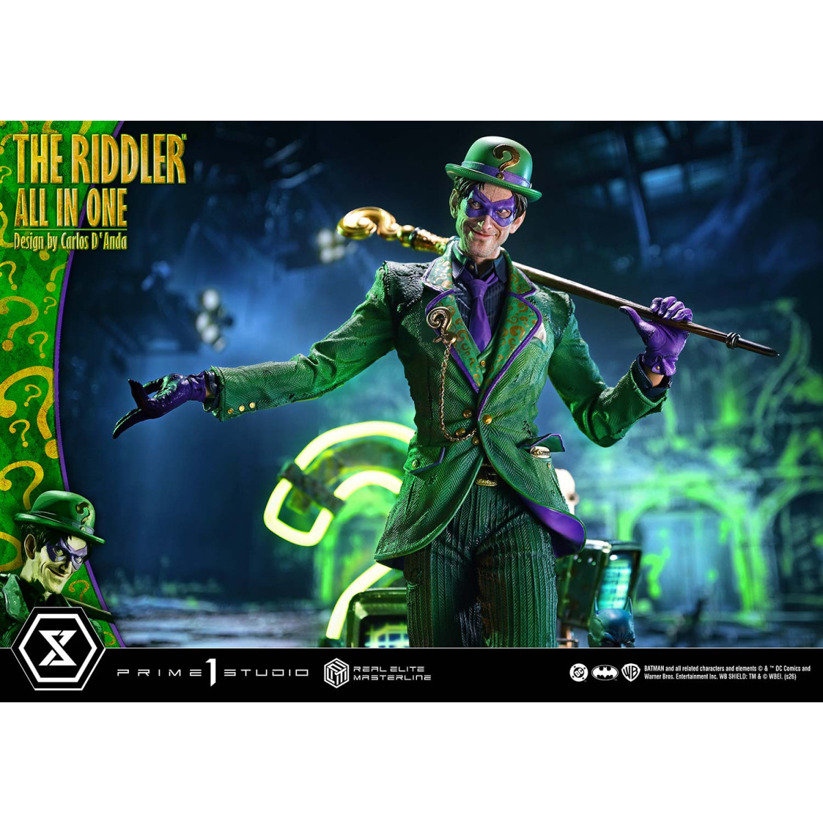 Prime 1 Studio - The Riddler All-in-One (Designed by Carlos D'Anda) DX Bonus Version - Real Elite Masterline Series 1/3
