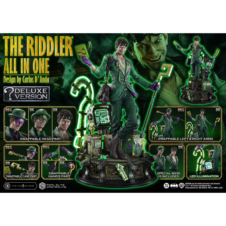 Prime 1 Studio - The Riddler All-in-One (Designed by Carlos D'Anda) DX Bonus Version - Real Elite Masterline Series 1/3