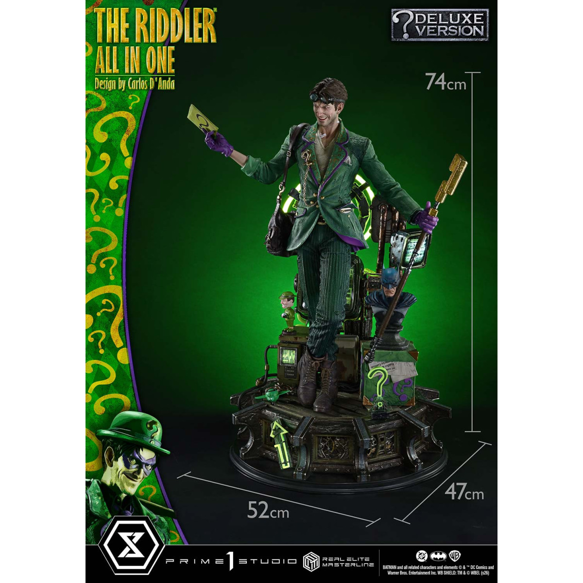 Prime 1 Studio - The Riddler All-in-One (Designed by Carlos D'Anda) DX Bonus Version - Real Elite Masterline Series 1/3