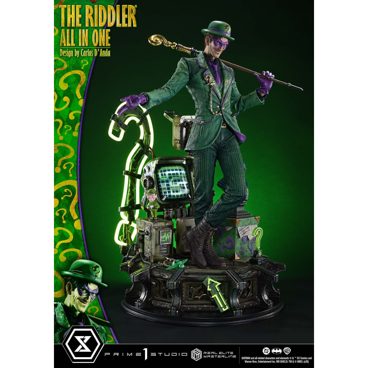 Prime 1 Studio - The Riddler All-in-One (Designed by Carlos D'Anda) DX Bonus Version - Real Elite Masterline Series 1/3