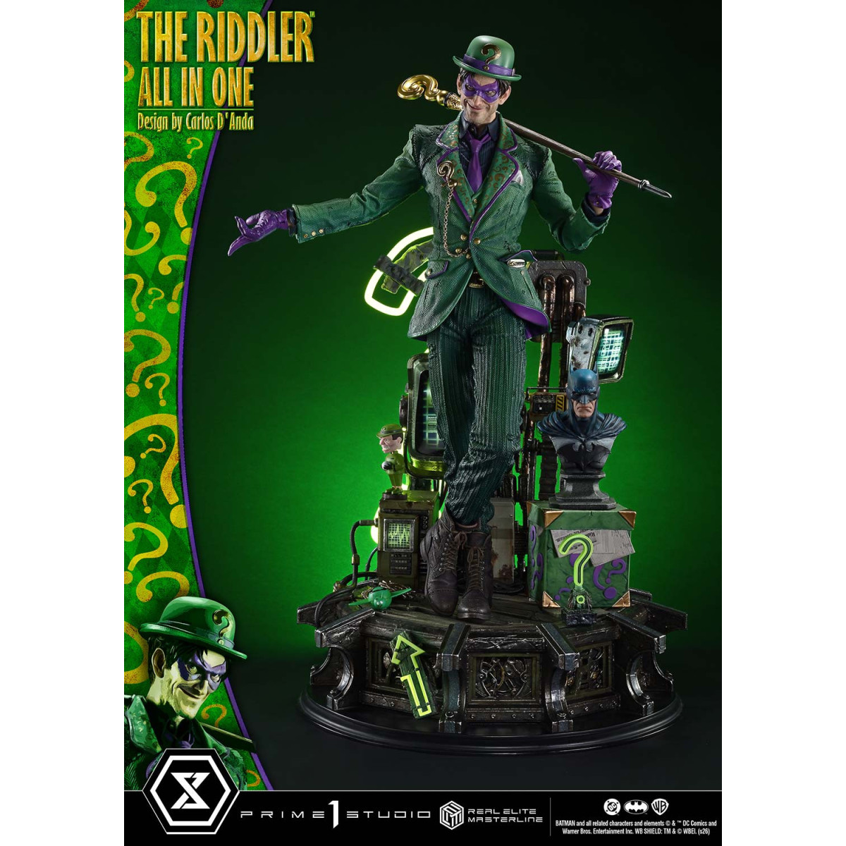 Prime 1 Studio - The Riddler All-in-One (Designed by Carlos D'Anda) DX Bonus Version - Real Elite Masterline Series 1/3