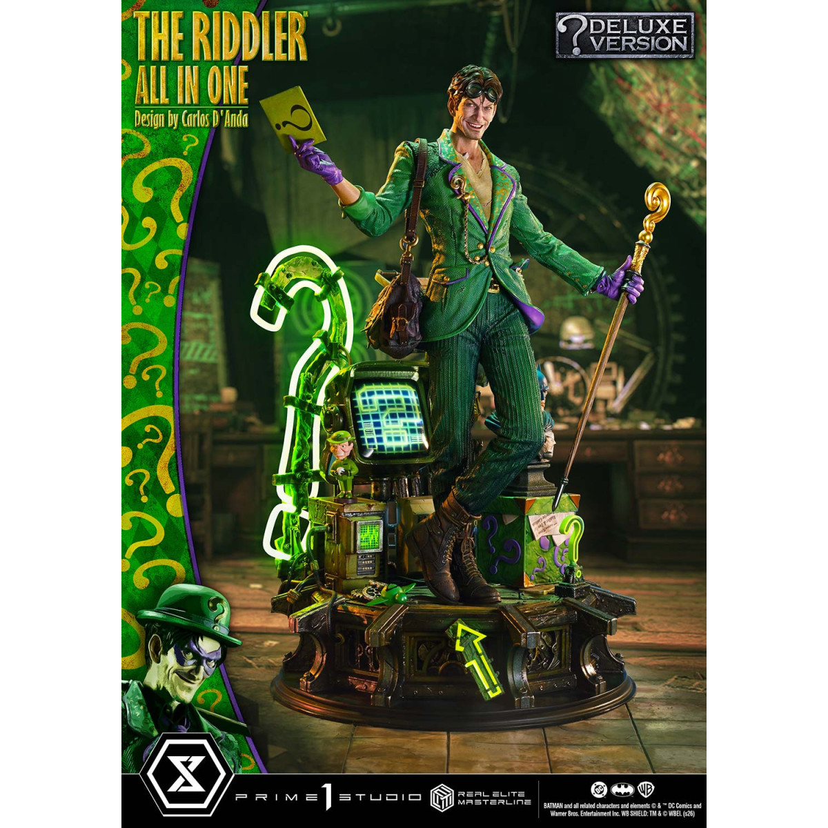 Prime 1 Studio - The Riddler All-in-One (Designed by Carlos D'Anda) DX Bonus Version - Real Elite Masterline Series 1/3