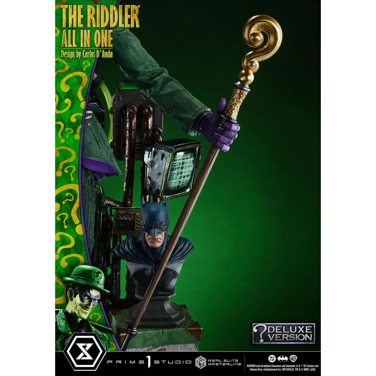 Prime 1 Studio - The Riddler All-in-One (Designed by Carlos D'Anda) DX Bonus Version - Real Elite Masterline Series 1/3