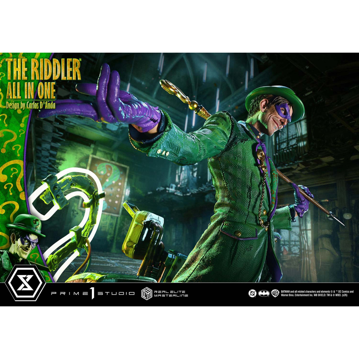 Prime 1 Studio - The Riddler All-in-One (Designed by Carlos D'Anda) DX Bonus Version - Real Elite Masterline Series 1/3