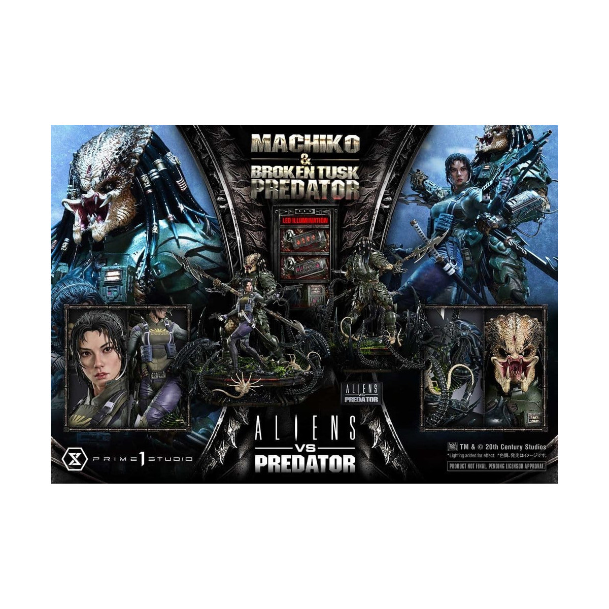 Prime 1 Studio - Aliens vs. Predator (Comic) - Machiko & Broken Tusk Ultimate Premium Masterline Series 1/4