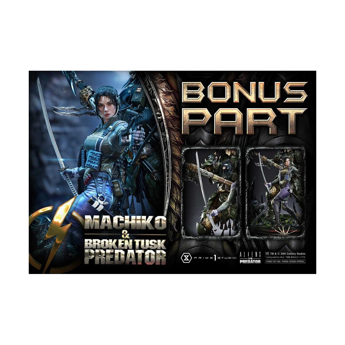 Prime 1 Studio - Aliens vs. Predator (Comic) - Machiko & Broken Tusk DX Bonus Version Ultimate Premium Masterline Series 1/4
