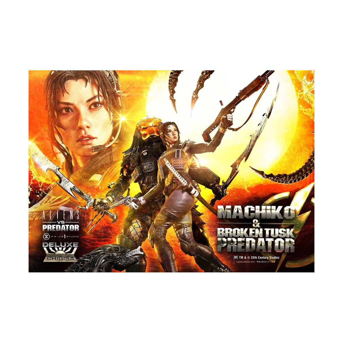Prime 1 Studio - Aliens vs. Predator (Comic) - Machiko & Broken Tusk DX Bonus Version Ultimate Premium Masterline Series 1/4