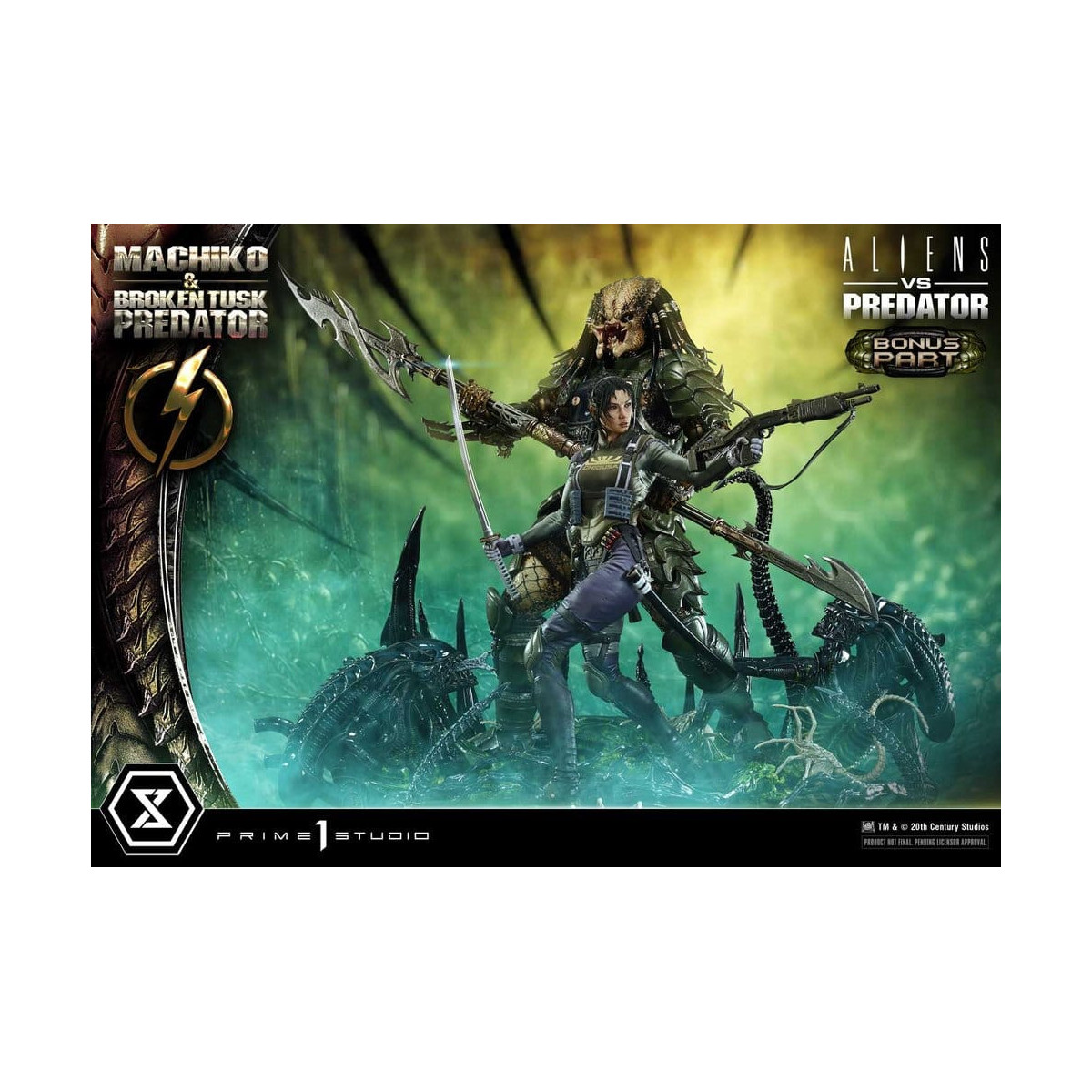 Prime 1 Studio - Aliens vs. Predator (Comic) - Machiko & Broken Tusk DX Bonus Version Ultimate Premium Masterline Series 1/4